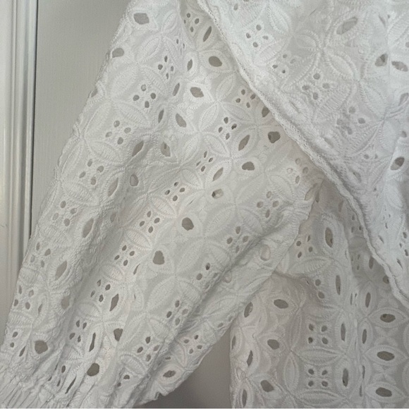 Anthropologie /Porridge Womens Top, White Eyelet Lace, size small - Picture 6 of 9